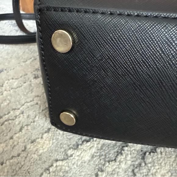 Zara Basics Black Textured Faux Leather Mini Backpack - Picture 8 of 15